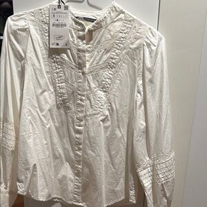 Zara White Blouse